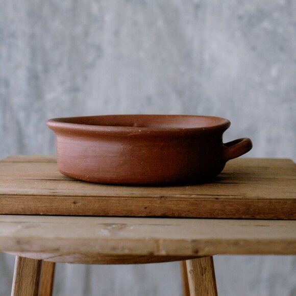 Vintage Traditional Oaxacan Red Clay Pottery Oval Serving Dish/Folk Art - Picture 4 of 5